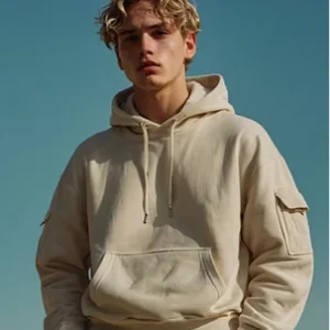 Men’s Oatmeal Fleece Hoodie